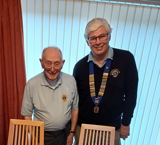 Heywood Lions: John Sagar handed over the leadership of the club to Steve Brown for the 51st year of the club’s service