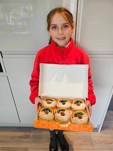 Isabelle Parry with her winning doughnuts