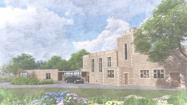 Artists impression of the upgrade works to the crematorium