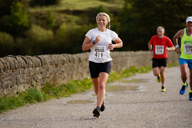 The half marathon includes a loop of Hollingworth Lake