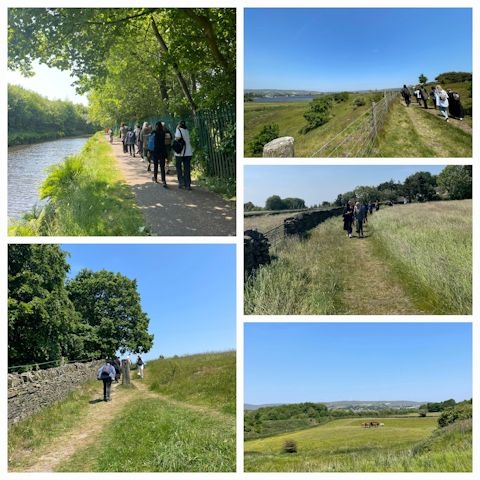 Images from one of the women's walks with Become United