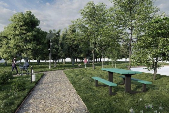 CGI of how new park off Borrowdale Road, Middleton could look
