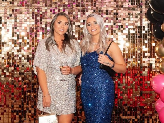 Laurie Chown and Codie Chown celebrating at the awards