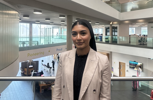 Alifa Tasmin has just started a customer service apprenticeship with the council