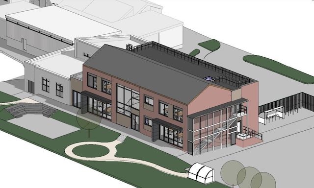 CGI of new school site planned at St Johns in Rochdale