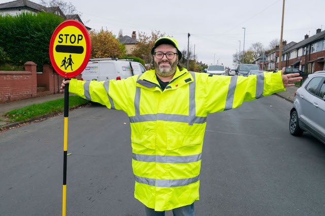 Barry Jones is the third generation of his family to become a school crossing patrol