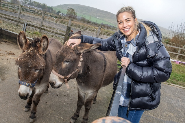 Gemma Atkinson at Bleakholt Animal Sanctuary