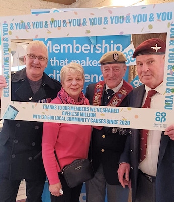 Representatives from the Rochdale Parachute Regimental Association