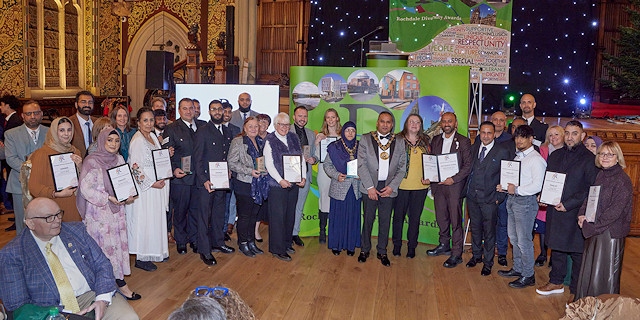 The winner and finalists at the Rochdale Diversity Awards