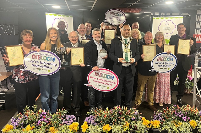 Rochdale In Bloom with their awards