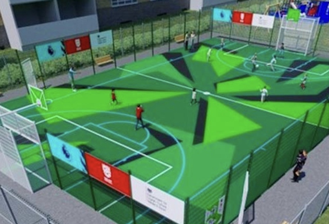 The pitches are small-sided facilities designed to host football and other sports for the local community.