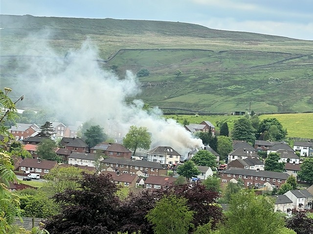 Fire at a house on Thorburn Road, Whitworth