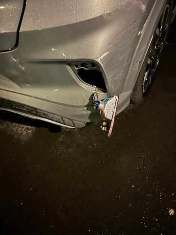 Cars damaged in Littleborough