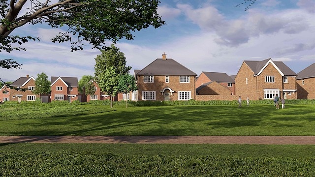 CGI of how the new Bloor Homes development in Littleborough could look