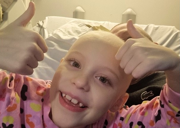 Lottie continues to smile and lift spirits despite her intense treatment