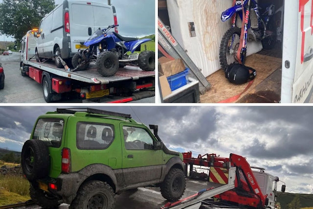 Men arrested in police crackdown off offroad vehicles 