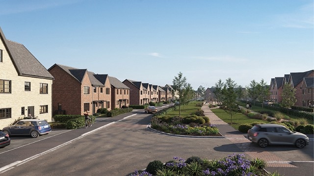 CGI of how the new Kellen Homes housing development could look in Castleton