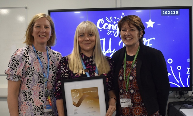 Hopwood Hall College shines in silver at Pearson National Teaching Awards