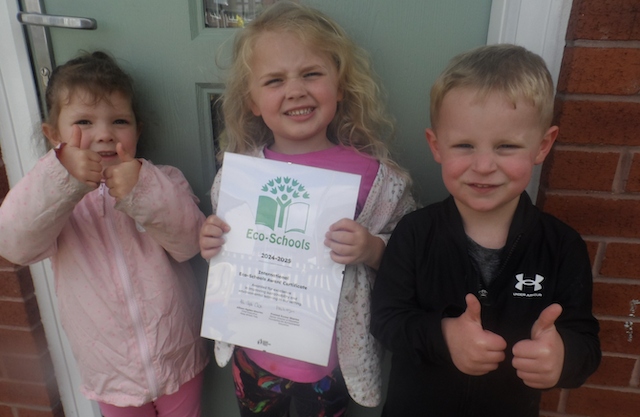 Pupils at Middleton Nursery School awarded Eco-Schools’ Green Flag