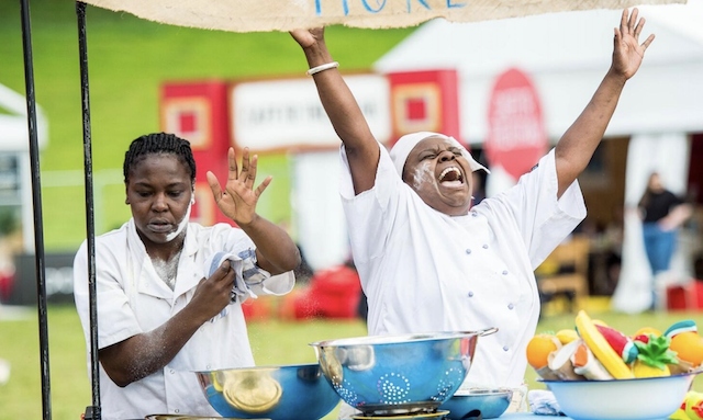 Spectacular outdoor performances include ‘Fussy Foodies: Battle of the Pans’ - the new interactive game show by Just More Productions