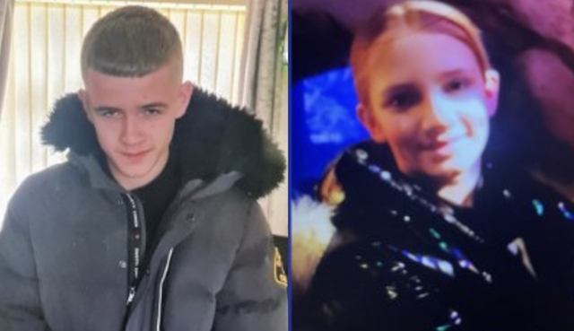 Two missing teenagers who were last seen in a Dixy Chicken shop in Heywood. 

