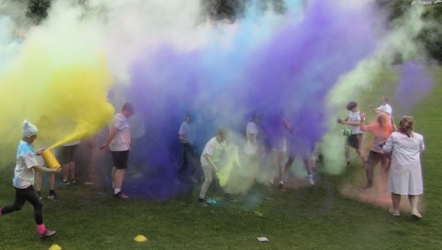 Colour run raises cash for high school minibus