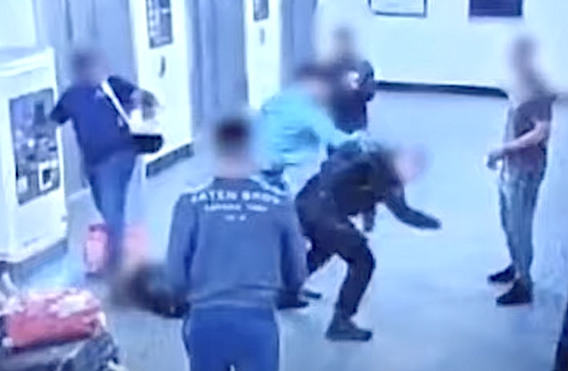 New footage emerges showing the lead-up to the viral kicking incident 