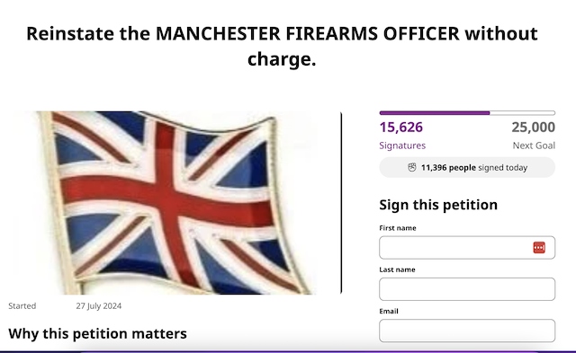 Petition to Reinstate GMP Officer gains 15,000 signatures 