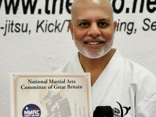 DOJO instructor and sensei Irfan Ansari achieves black belt 8th dan