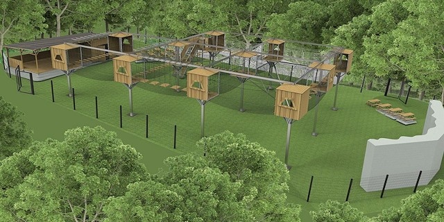 The planned design of the adventure course at Hollingworth Lake