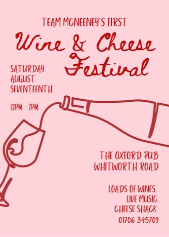 Cheese & Wine Festival at the Oxford Pub