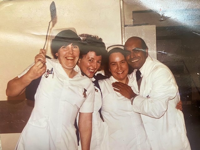 Lilian Fairhurst (left) with colleagues