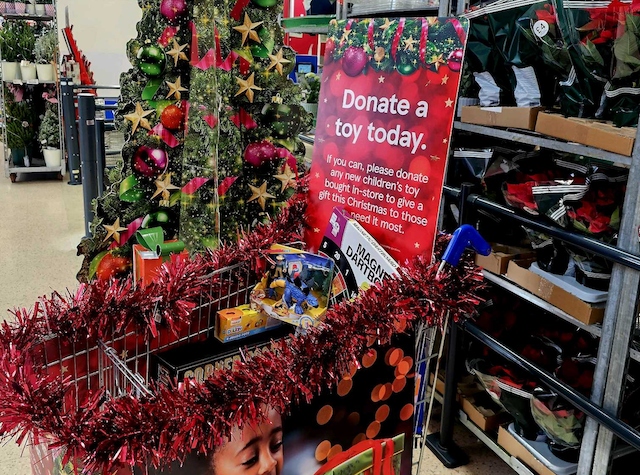 The Toy Donation campaign ran in stores across the UK in December