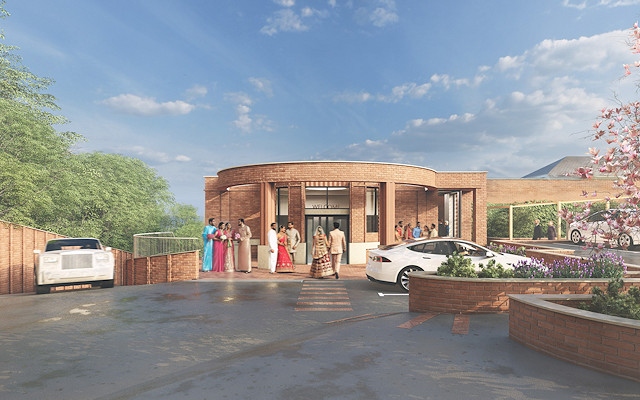 CGI of how the new banquet hall on old Conservative club site in Middleton could look