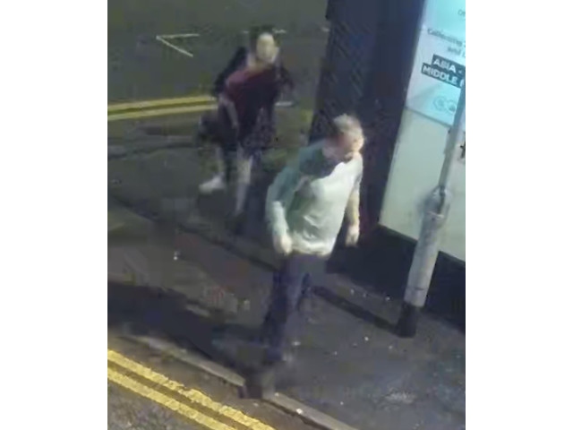 An image of two potential witnesses that police want to speak to