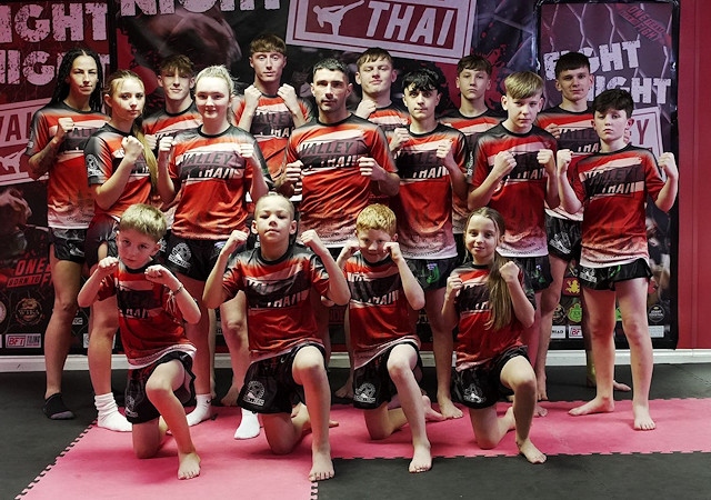 The team from Valley Thai Boxing who are heading to the World Championships in Thailand