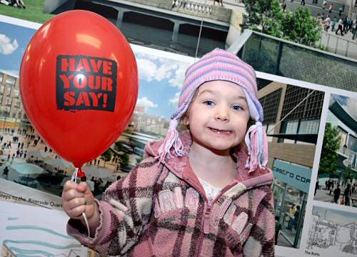 Young visitor at the exhibition launch at 30 Yorkshire Street