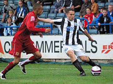 Rory Prendergast puts in the cross from which Dale scored their winner