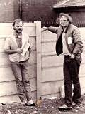 Chris Hewitt (right) with the late John Peel in 1979