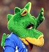 Rochdale AFC mascot Desmond the Dragon