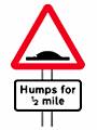 Speed Hump Warning Sign