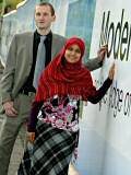 Tom Ratcliffe and Rasheda Khatun at a site where new homes are being built with Housing Market Renewal funding in Rochdale