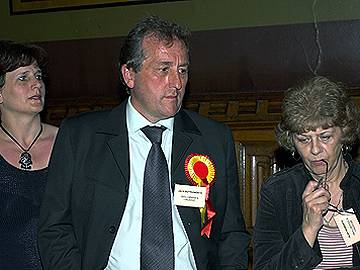 Labour's Loraine Butterworth (left), who lost her seat in Smallbridge & Firgrove, with husband Jack