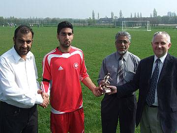 Razwan Masood - man of the match award from the councilors.