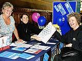 Age Concern Co Ordinator  Maureen Haslam and Campaign Co or Ordinator with Lynda Worthington from the MS Society.