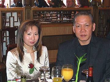 Interior Designer of restaurant Miss Appel Yau and her business partner Mr Lim