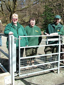 Rangers who worked on the Spodden Pathway