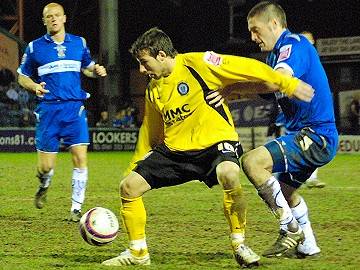 No way through: Adam Le Fondre could not find the net against his former club