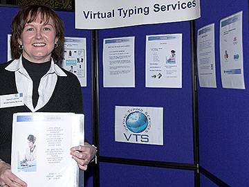 Virtual Typing Services Exhibition Stand