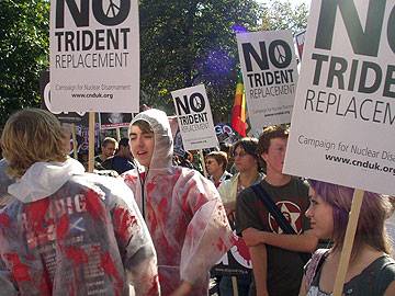 Protesters who gathered in Manchester